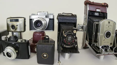 Evolution of the photo camera fisheye 11348 Stock Footage 37864286