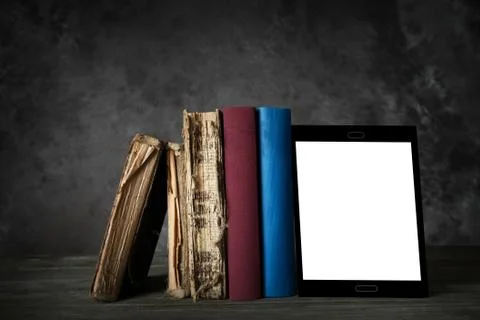 Evolution of reading Stock Photos