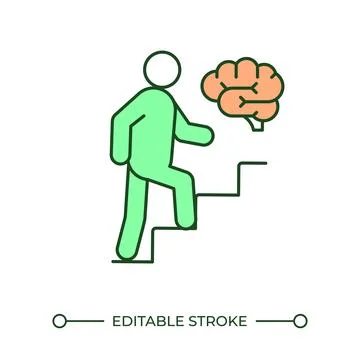 Evolution RGB color icon Stock Illustration