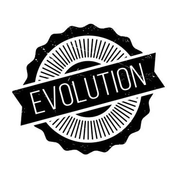 Evolution rubber stamp Stock Illustration