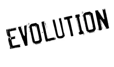 Evolution rubber stamp Illustrazione stock