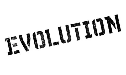 Evolution rubber stamp Illustrazione stock