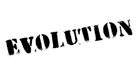 Evolution rubber stamp Stock Illustration