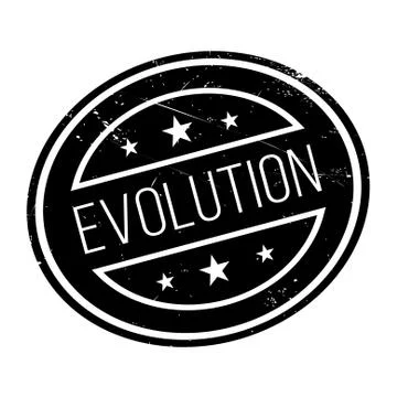 Evolution rubber stamp Stock Illustration