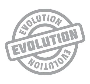 Evolution rubber stamp Illustrazione stock
