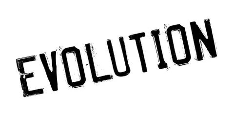 Evolution rubber stamp Stock Illustration