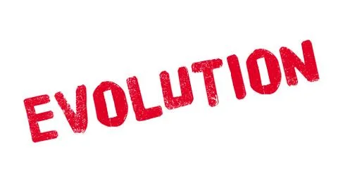 Evolution rubber stamp Stock Illustration