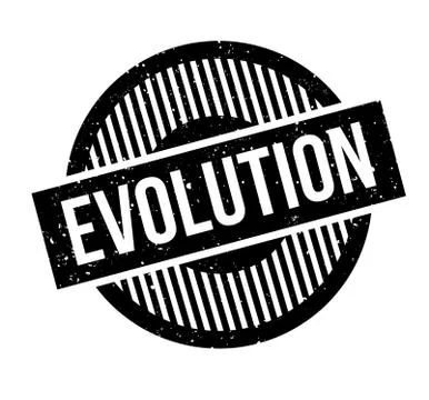 Evolution rubber stamp Stock Illustration