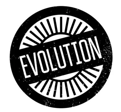 Evolution rubber stamp Stock Illustration