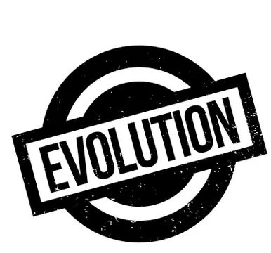Evolution rubber stamp Stock Illustration