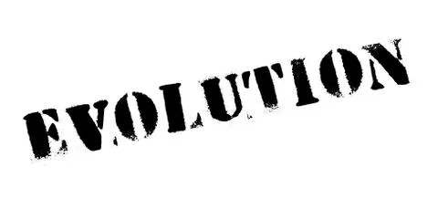 Evolution rubber stamp Stock Illustration