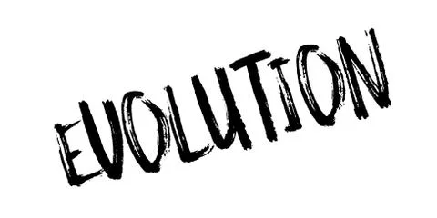Evolution rubber stamp Stock Illustration