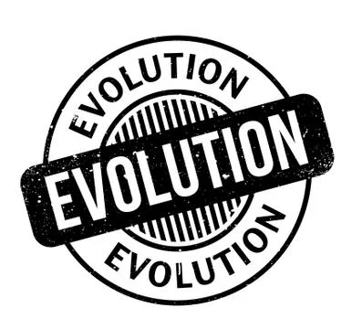 Evolution rubber stamp Stock Illustration