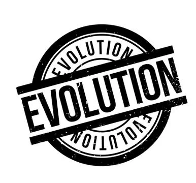Evolution rubber stamp Stock Illustration