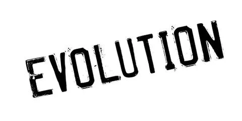 Evolution rubber stamp Stock Illustration