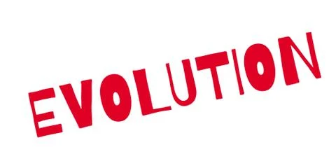Evolution rubber stamp Stock Illustration