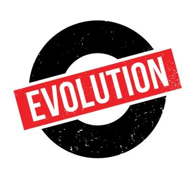 Evolution rubber stamp Stock Illustration