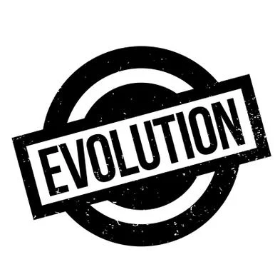 Evolution rubber stamp Stock Illustration