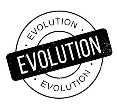 Evolution rubber stamp Stock Illustration