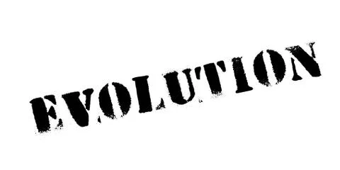 Evolution rubber stamp Stock Illustration