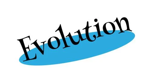 Evolution rubber stamp Illustrazione stock