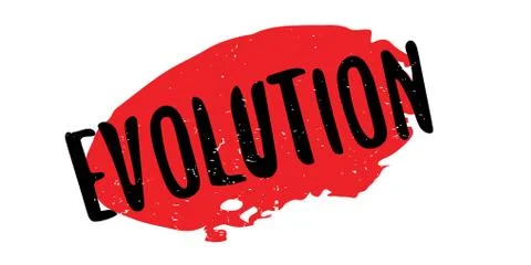 Evolution rubber stamp Stock Illustration