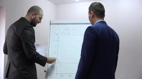 Evolution sales graph financial figures business meeting reporting to manager Stock Footage 58922652