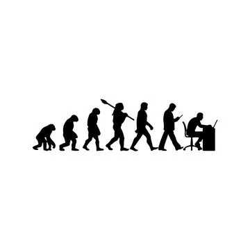 Evolution of species Stock Illustration