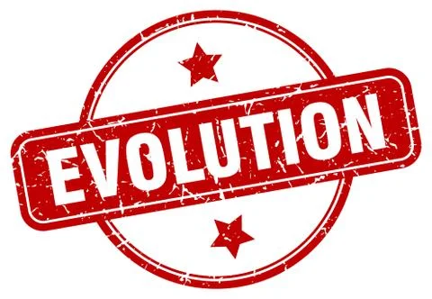 Evolution stamp. evolution round vintage grunge sign. evolution 스톡 일러스트