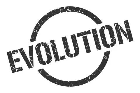 Evolution stamp 스톡 일러스트