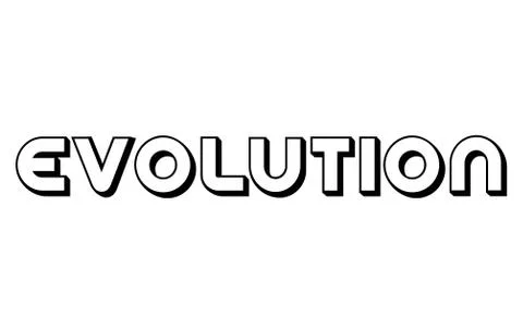 Evolution stamp typ Stock Illustration