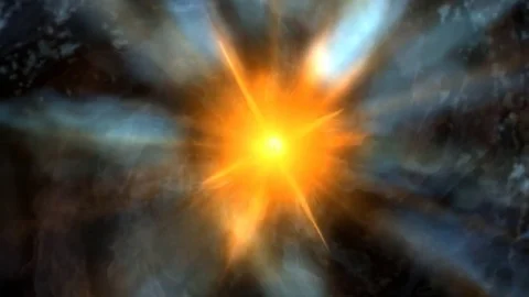 Evolution of star. Deep space Stock Footage 76896472