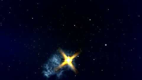 Evolution of star. Deep space Stock Footage 142645523