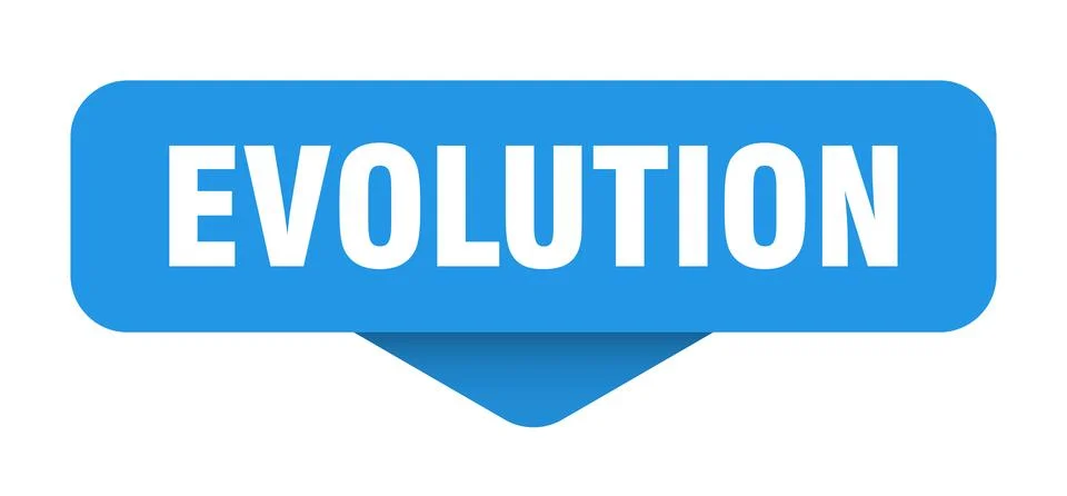 Evolution sticker. evolution sign on transparent background Illustrazione stock
