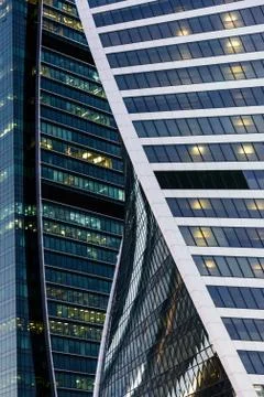 Evolution Tower Moscow City Stock Photos