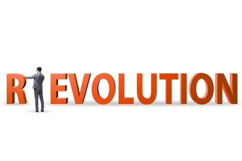 Evolution turning into revolution concept Fotos de archivo
