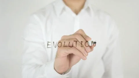Evolution, Written on Glass 스톡 사진