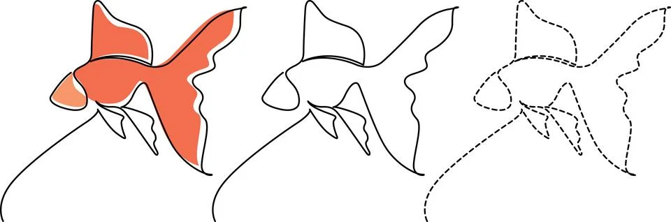 Evolutionary transformation of a fish into a butterfly through artistic ill.. Stock Illustration