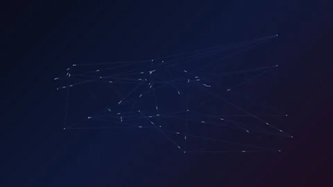 Evolving abstract data network with interconnected glowing lines Stock Footage 335893864