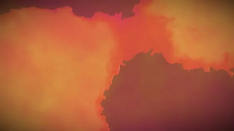 Evolving abstract forms in warm, flowing colors Stock Footage 325368587