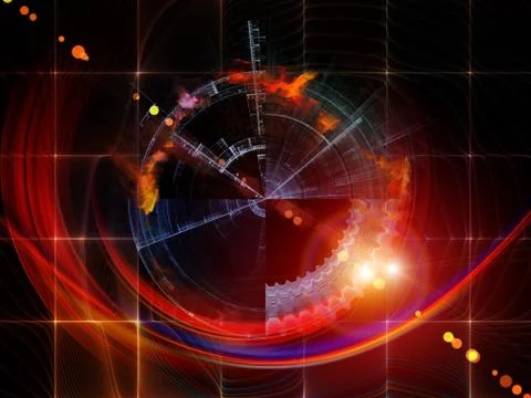 Evolving Abstract Visualization Stock Illustration