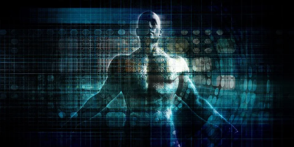 Evolving Artificial Intelligence Driving Major Technology Transformation Illustrazione stock