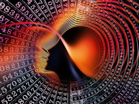 Evolving Calculations Stock Illustration