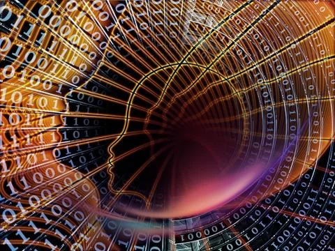 Evolving Calculations Illustrazione stock