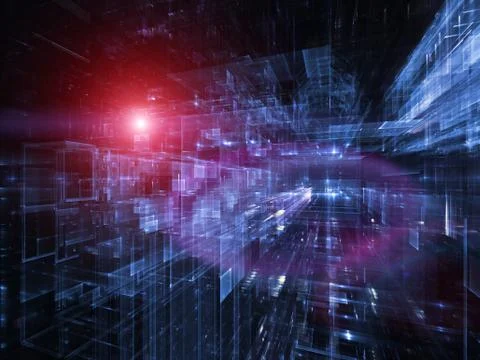 Evolving City Stock Illustration