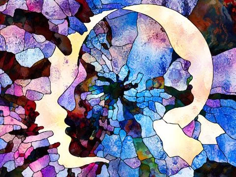 Evolving Color Division Stock Illustration