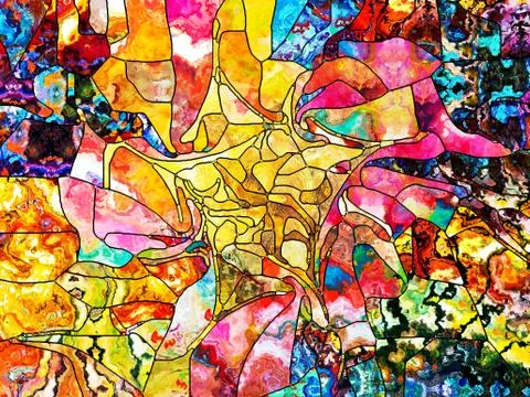 Evolving Color Division Stock Illustration