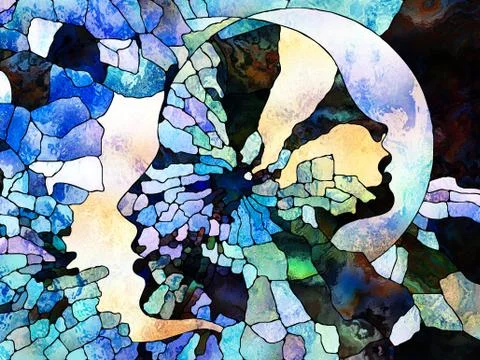 Evolving Color Division Stock Illustration