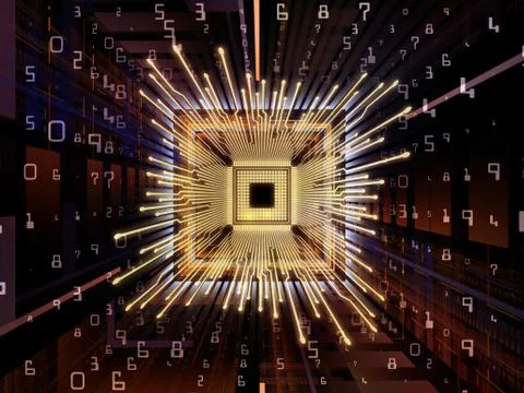 Evolving Computer CPU 库存插图