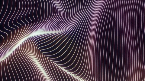 Evolving curved neon lines background loop Vidéo 84963771